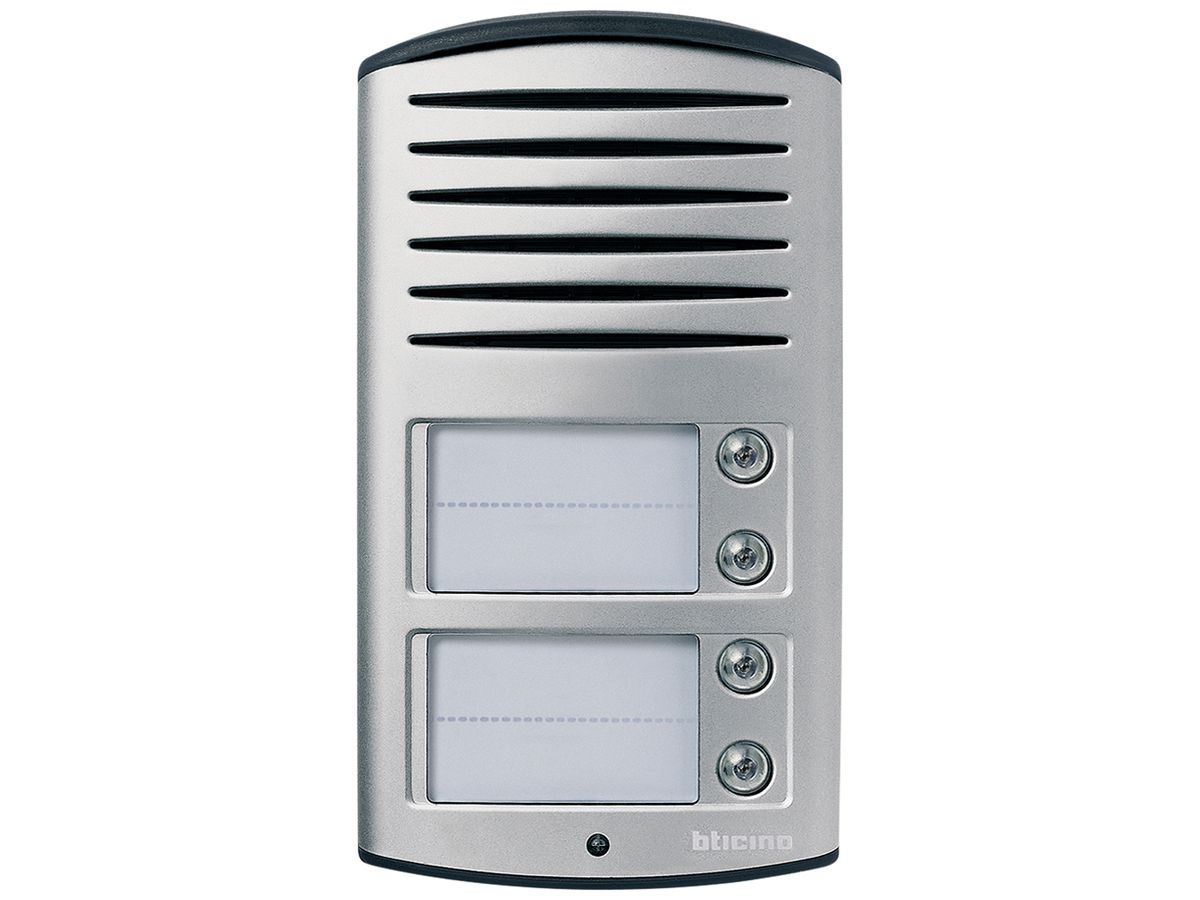 AP-Aussenstation Audio Legrand SFERA LINEA 2000 4×Tasten 176×98mm Si IP54