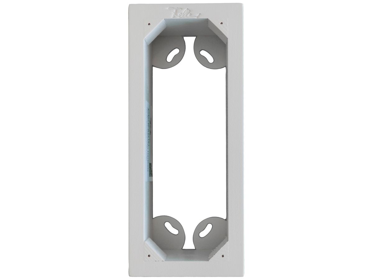 AP-Rahmen Feller SNAPFIX® 3×1 Hartholz lackiert für UP-Kombination weiss