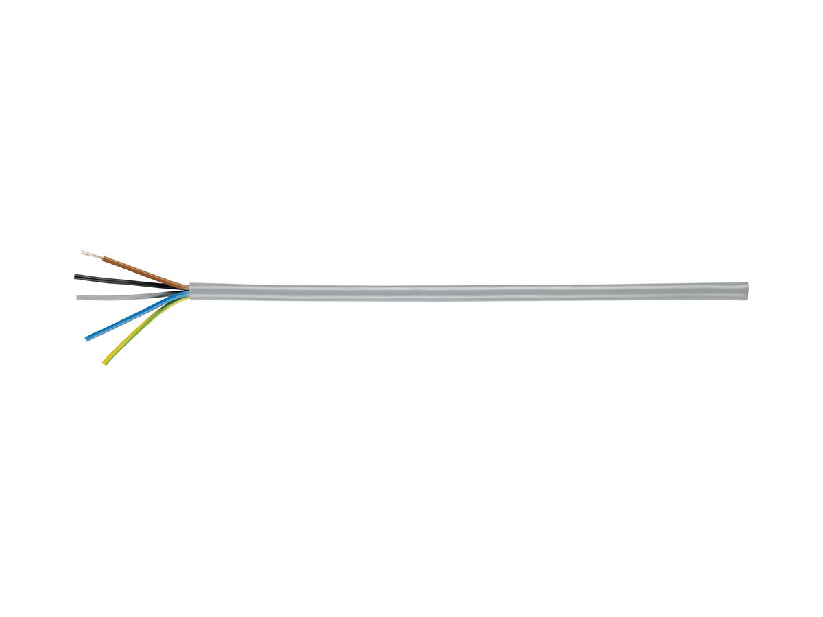 Kabel Td 4×1.5mm² 2LNPE halogenfrei hellgrau