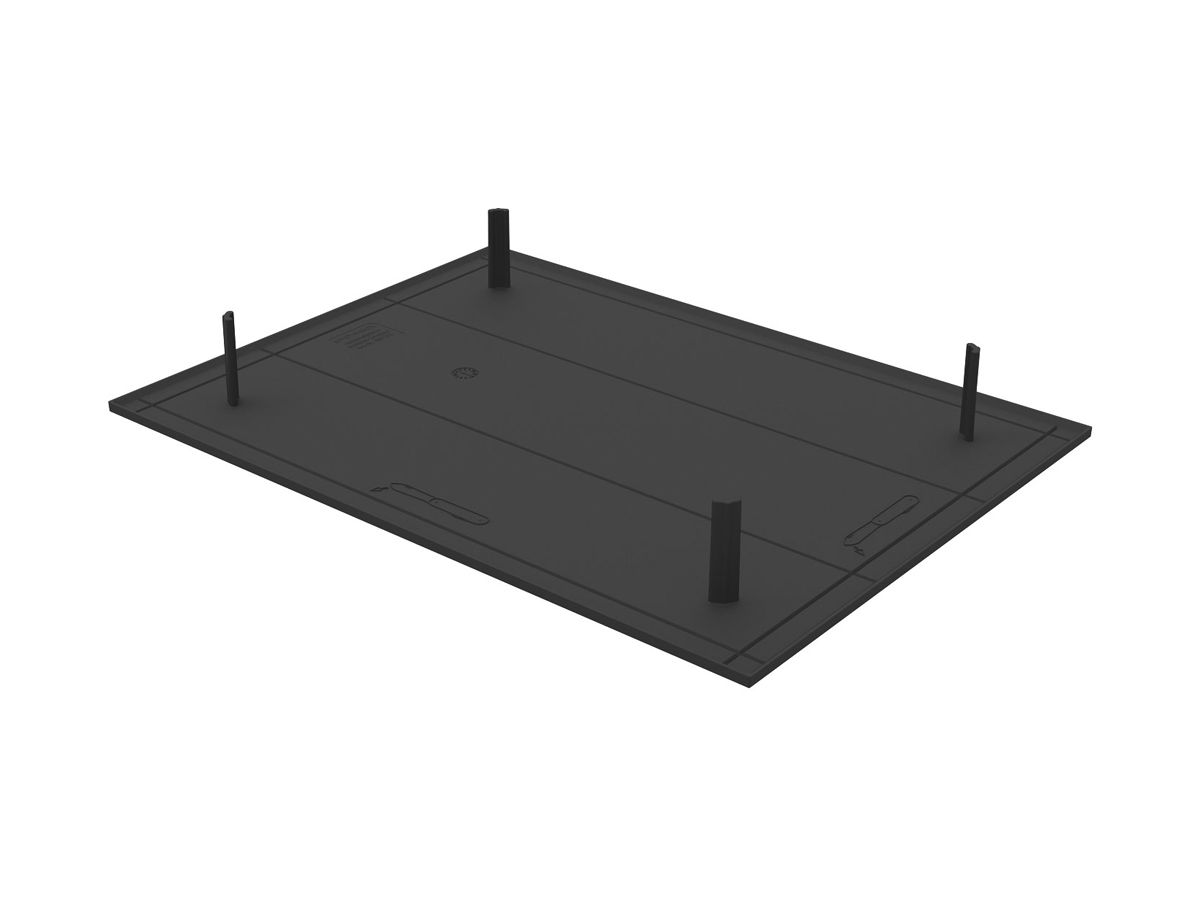 Abdeckplatte zu Multibox Compact 272×202mm schwarz