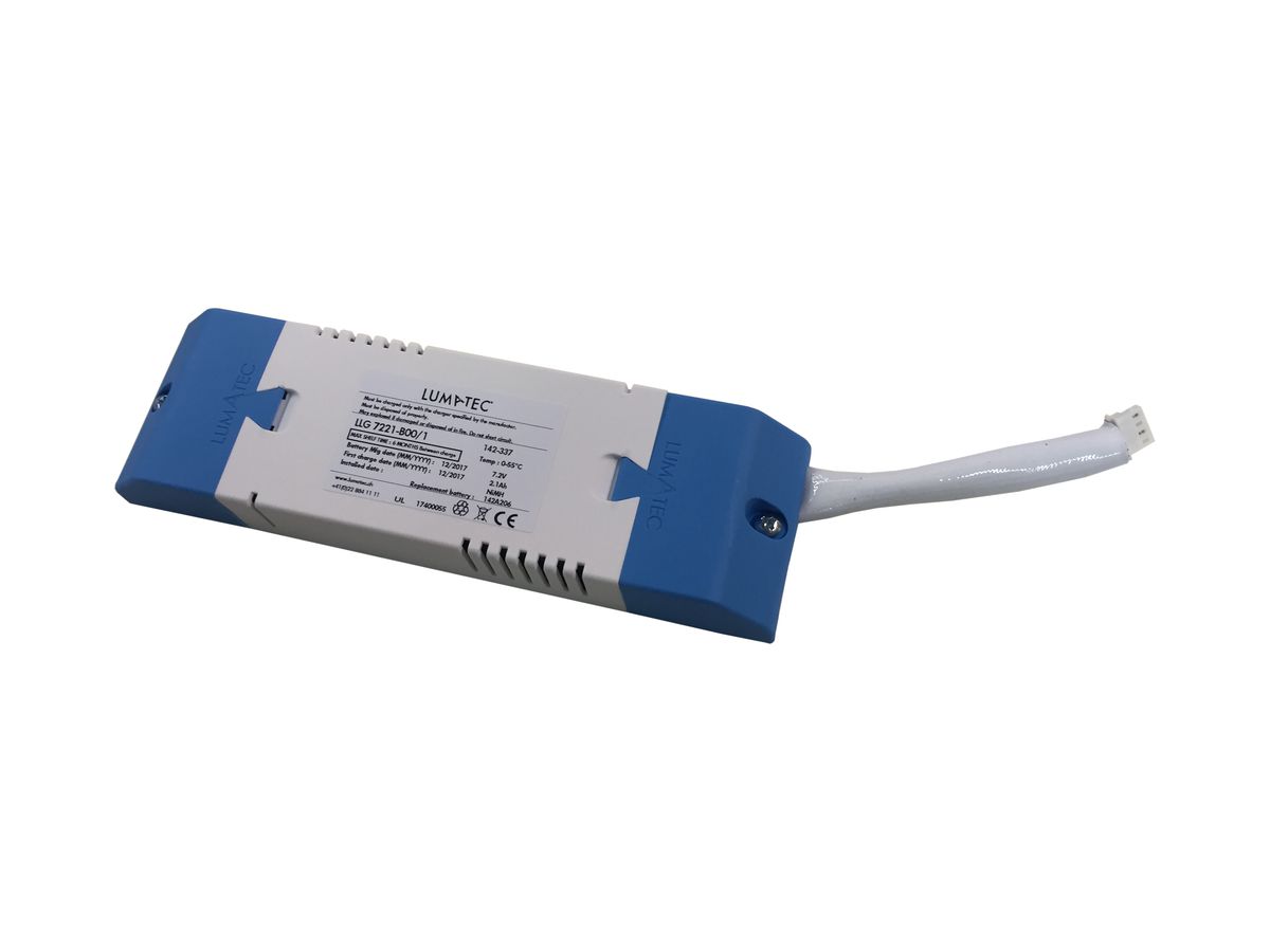 Notlicht-Akku Lumatec LLG 7221-B00/1, 7.2V 2.1Ah, in CL 24 Gehaüse