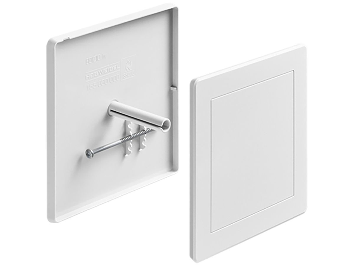 Steckdeckel HSB Weibel 130×130mm Design EDIZIO.liv Kunststoff weiss
