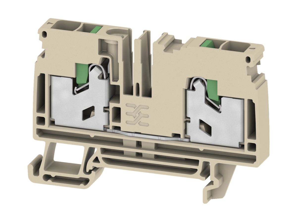 Durchgangs-Reihenklemme 0.5…4mm² 41A 1000V TH35/G32 beige