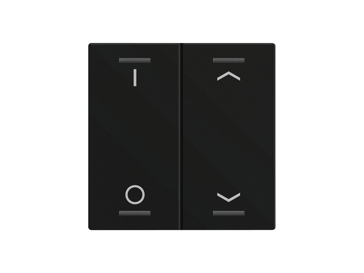 Wippe MDT BE-TAL60W216.D1 1T/4B f.Sensortasten schwarz matt "I/O"-"Jalousie"