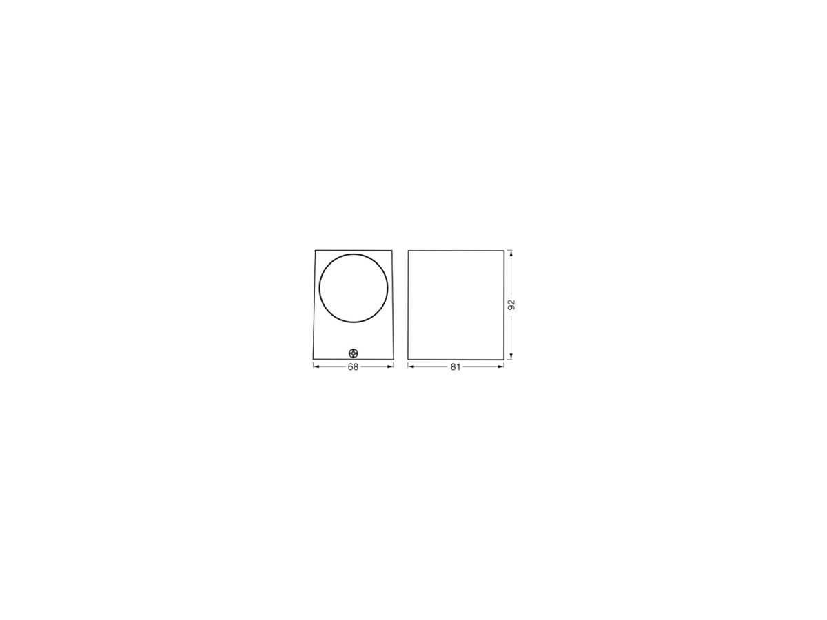 Wandleuchte LEDVANCE ENDURA Classic GU10 1×35W IP44 weiss