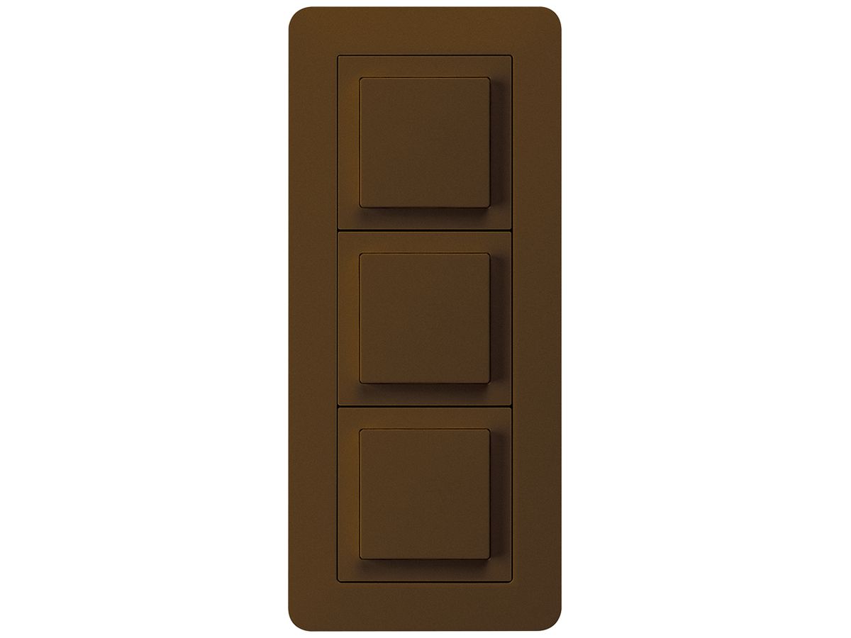 UP-Kombination kallysto.trend Gr.I-I-I vertikal 3×Schalter S3 braun