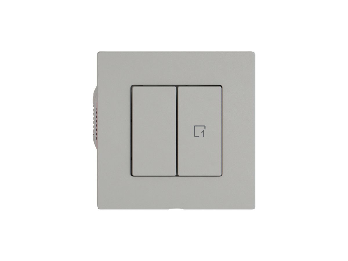 Druckschalter EDIZIO.liv Wiser SNAPFIX® 1 Szene 2 Tasten WLAN hgu