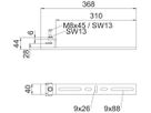 Befestigungsklammer Bettermann BFK W 300 A2 rost- und säurebeständiger Stahl