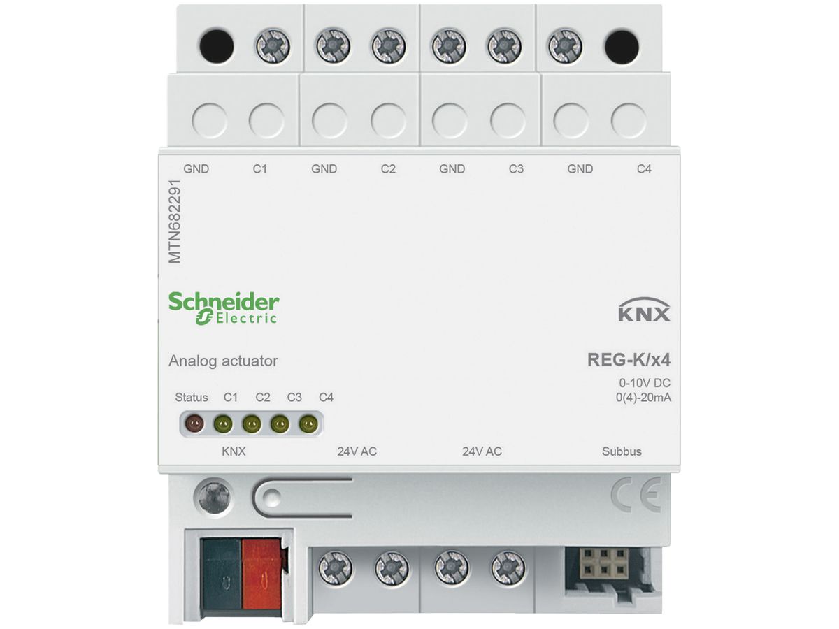 REG-Analogaktor KNX Schneider Electric 4-fach MTN682291