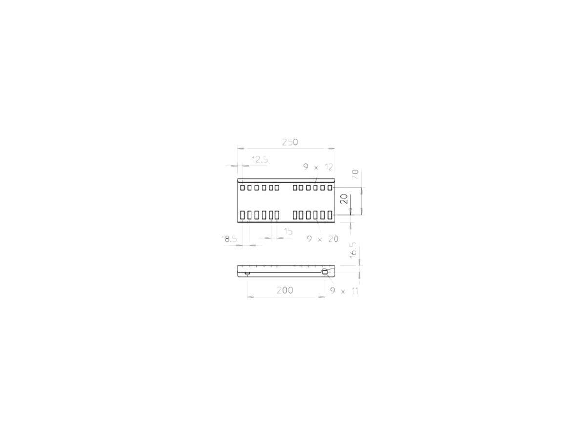 Längsverbinder Bettermann 114×250mm tauchfeuerverzinkt