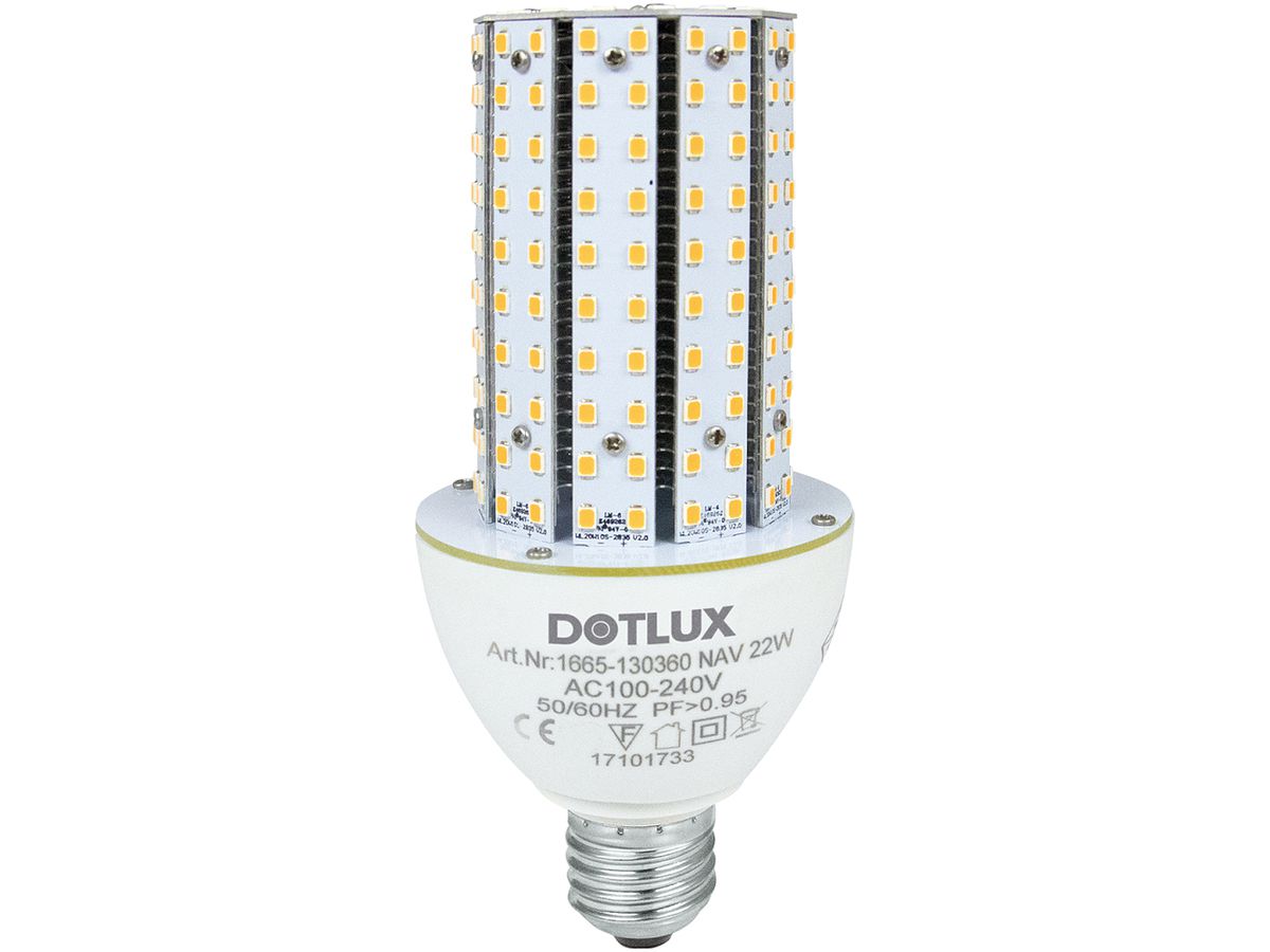 LED-Lampe DOTLUX RETROFITprotect, E27 18W 2700lm 3000K