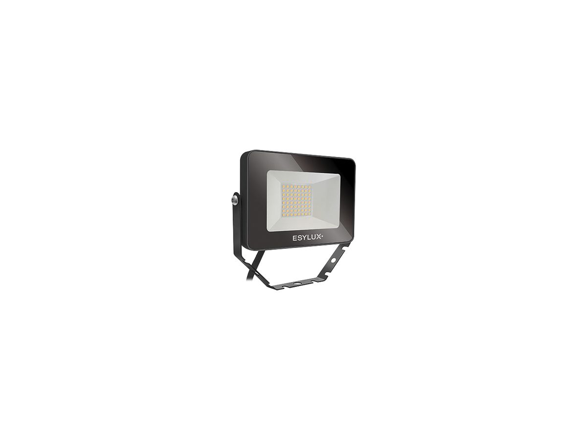 LED-Strahler ESYLUX OFL BASIC, 10W 4000K 1000lm 148×28×100mm IP65, schwarz