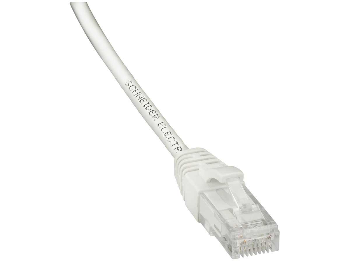 Patchkabel RJ45 Schneider Electric, Kat.6 U/UTP, AWG28, LSZH, weiss, 3m