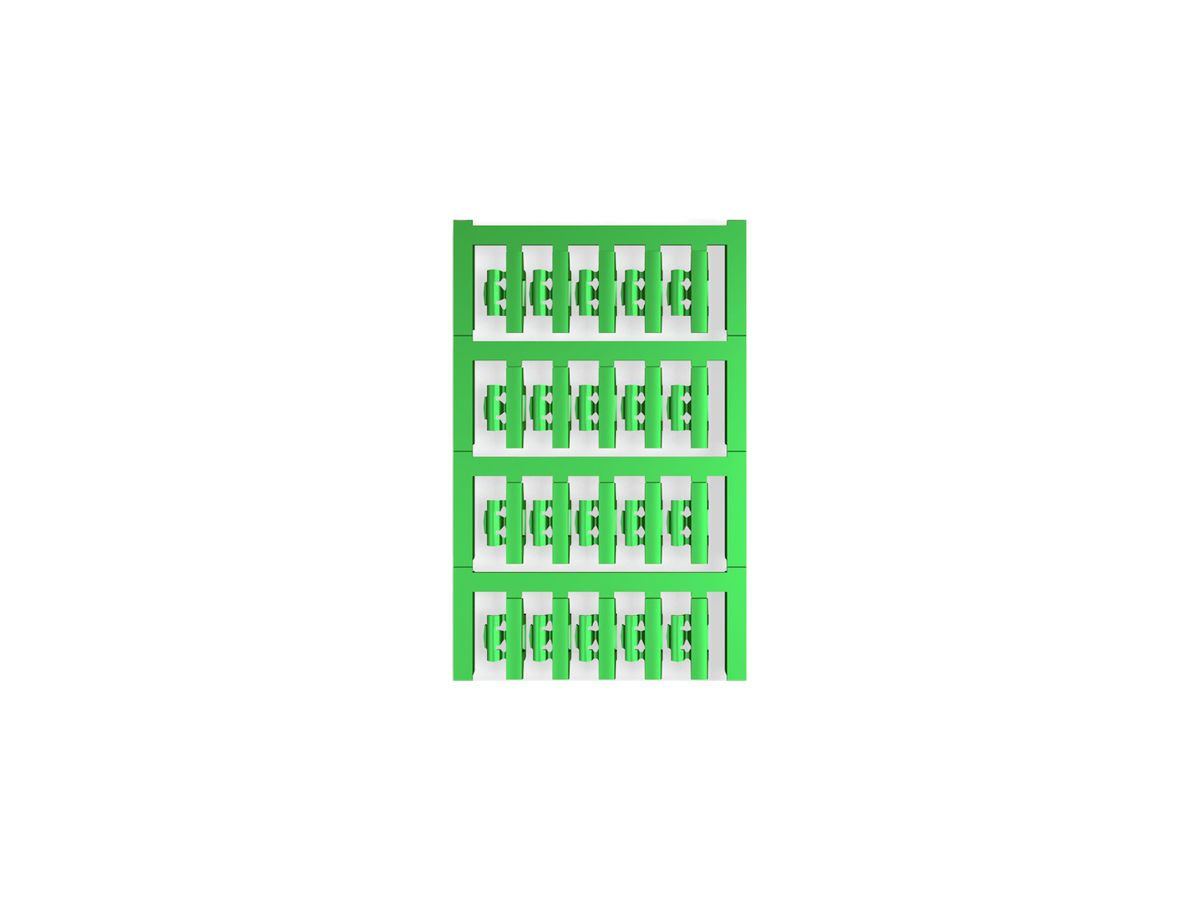 Leitermarkierer Weidmüller MultiCard SFC für Ø2…3.5mm 21×5.8mm PA66 grün