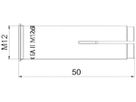Einschlagdübel BET EA II M12 50mm Edelstahl 316 (V4A)