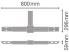 T-Verbinder LEDVANCE TruSys® FLEX T03 8-polig weiss 2 Stück