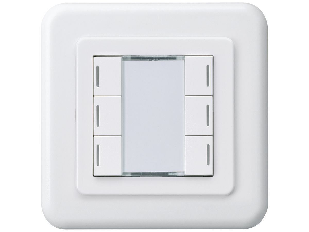 UP-Taster Hager basico C KNX 6-fach LED weiss