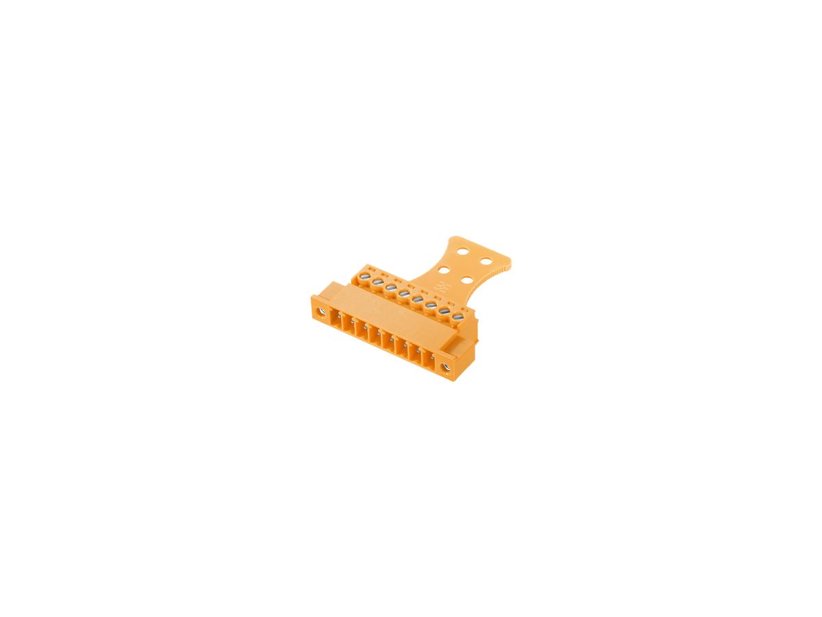 Stiftstecker Weidmüller SCZ Flansch Zugentlastung 3.81mm 8L verzinnt orange