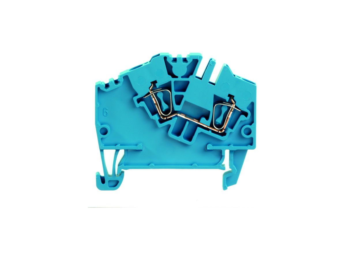 Durchgangs-Reihenklemme Weidmüller ZDU 2.5-2 Zugfeder 2.5mm² TS35 blau