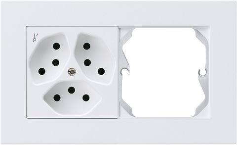 UP-Kombination kallysto.pro Gr.I-I horizontal 3×Typ 13S+leer weiss