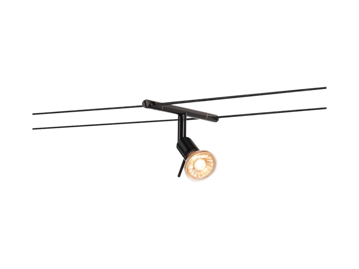 Seilleuchte SLV SYROS für TENSEO, GX5.3 50W IP20 schwarz
