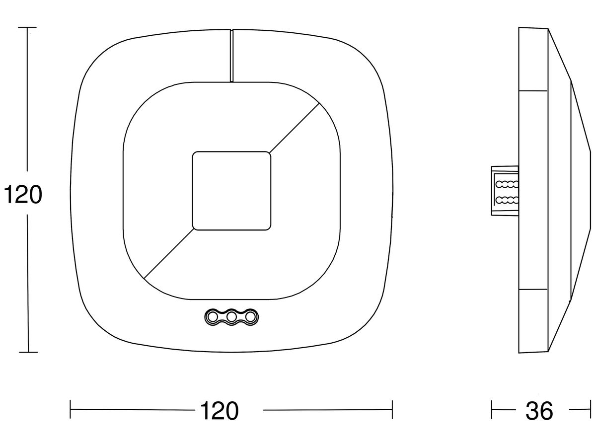 EB-Präsenzmelder Steinel HF KNX 360° h=2.8m Ø12m