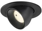 LED-Downlight SLV NUMINOS GIMBLE S 6.7W 1050lm 4000K WB DALI Ø100×70 schwarz