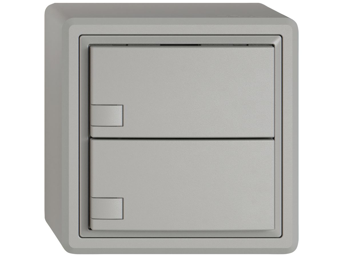 AP-Universaltaster EDIZIO.liv UNI SNAPFIX® 12…48V o.LED 2× 1-Tbed.hgu