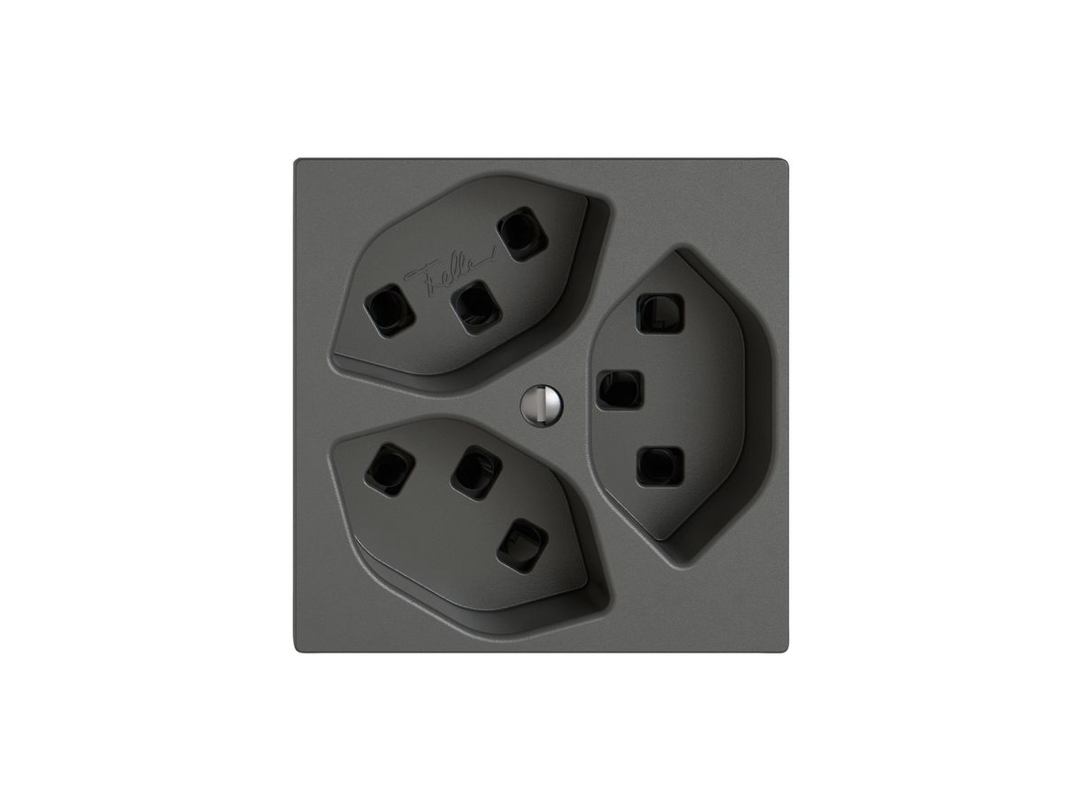 Steckdose EDIZIO.liv SNAPFIX® 3×T23 dgu