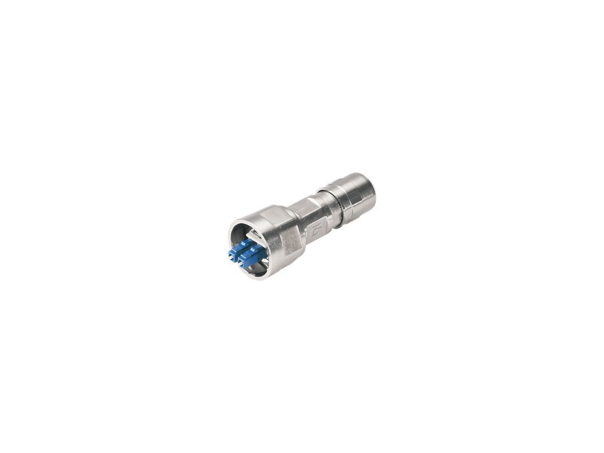 Stecker LWL Weidmüller V1 Bayonett Metall LC-Duplex SM, IP67