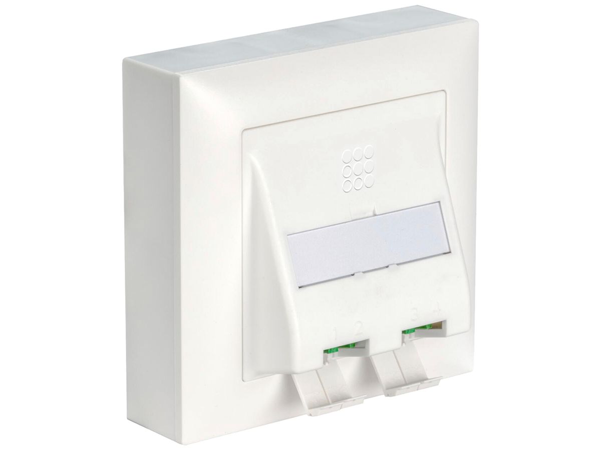 AP-FTTH-Frontset AGRO OTO spleissfertig 86×86×20mm weiss