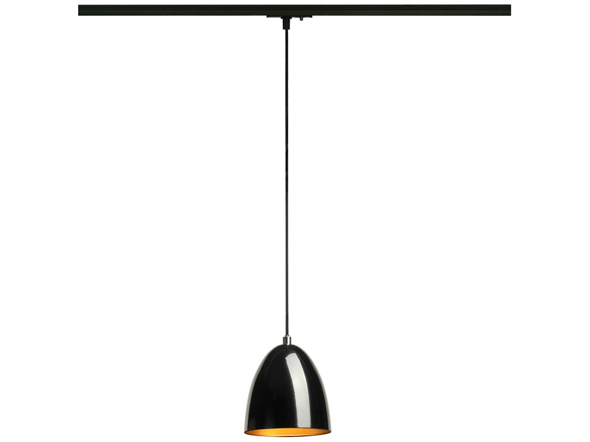 Pendelleuchte SLV PARA CONE GU10 35W 1-Ph.-Adapter Ø135mm schwarz