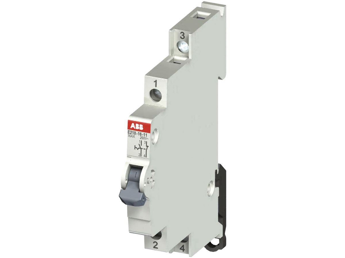 REG-Steuerschalter ABB E218, 16A/250V 2L 1S+1Ö, ½TE, "I-II"