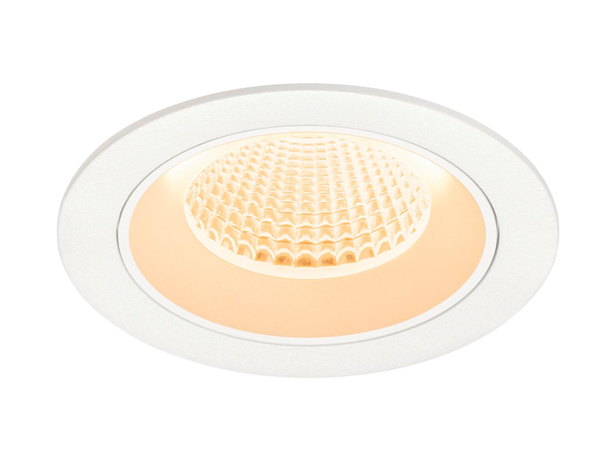 EB-LED-Deckenleuchte SLV NUMINOS M 12W 1700lm 2700K MB DALI DIM Ø105×68mm ws