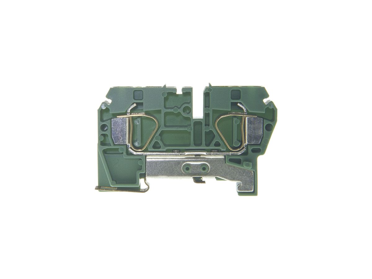 Schutzleiter-Reihenklemme Woertz Ex 2.5…6mm² Federzuganschl.2×1 TH35 grün/gelb