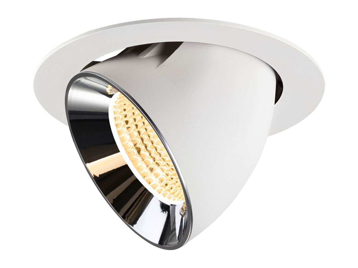 LED-Downlight SLV NUMINOS GIMBLE XL 24W 3600lm 3000K WB DALI Ø175 ws/cr