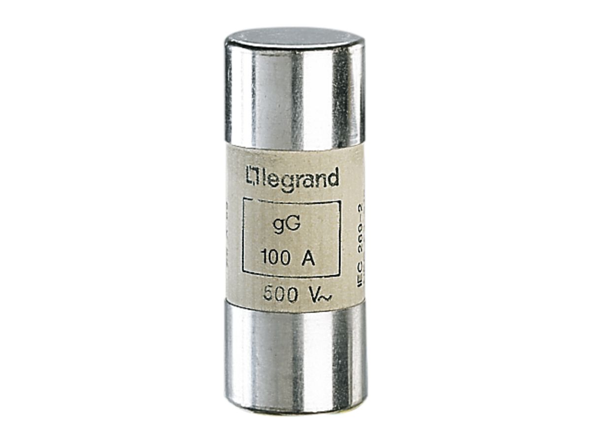 Apparatesicherung Legrand zylindrisch 22×58/40A GG