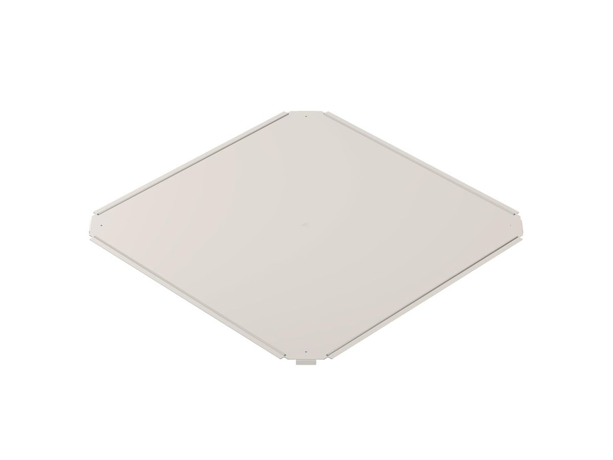 Deckel BET RKD zu Kreuzstück 600mm Edelstahl A2 blank