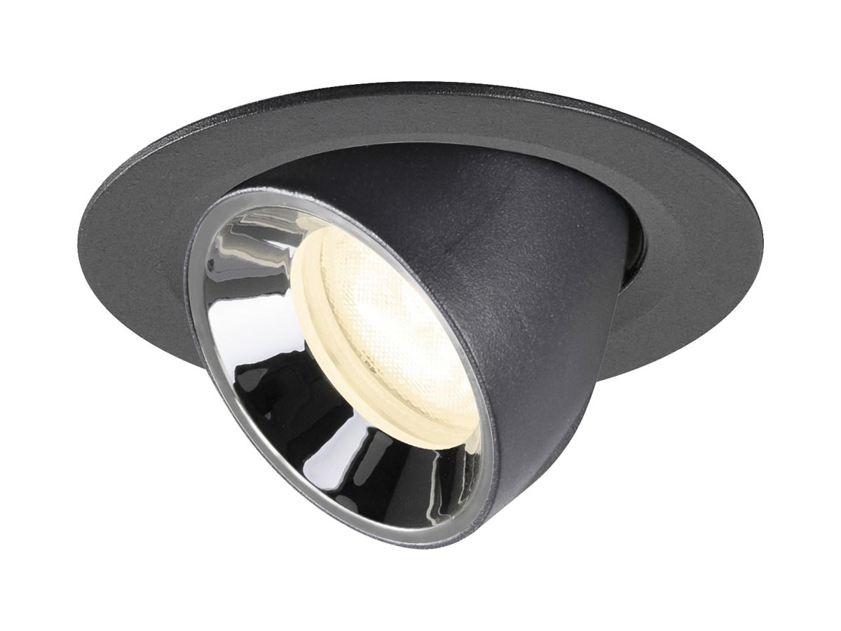 LED-Downlight SLV NUMINOS GIMBLE XS 6.9W 1000lm 4000K WB DALI Ø68 sz/cr