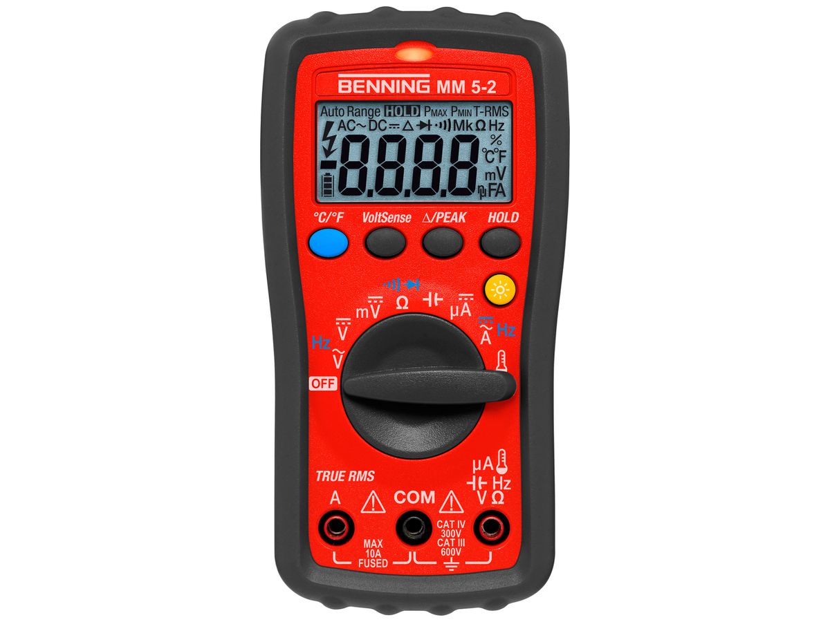 Digital-Multimeter Benning MM 5-2 600VUC 10A 40MΩ CAT III 600V