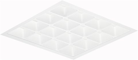 Ausstrahlungswinkel ab 40°, Form quadratisch