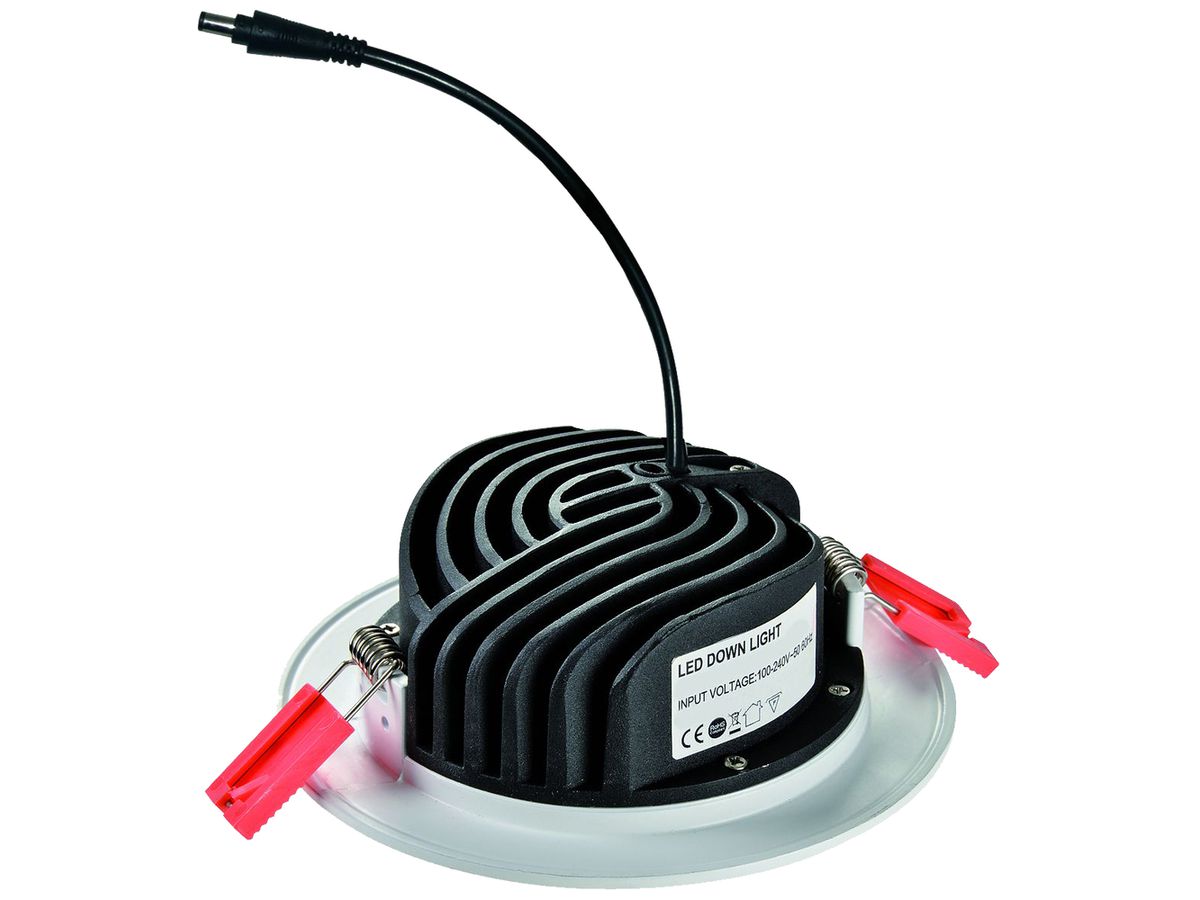 LED-Downlight DOTLUX CIRCLE 20W 3000K IP44 VWB inklusive Netzteil weiss