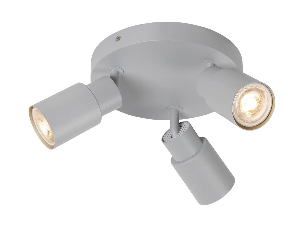 Spot SLV PURI 2.0 Tube CW GU10 3×6W DIM Ø180×113mm grau