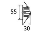 EB-LED-Sicherheitsleuchte Sylvania LifeSafe Pro 3.5W 225lm 5000K bat3hPt Ø55 sz