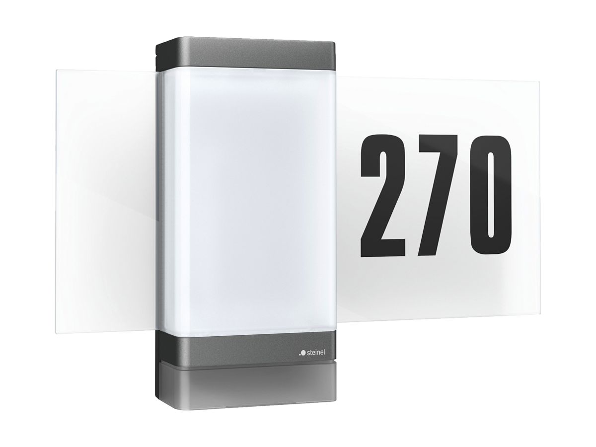 LED-Wandleuchte Steinel L 270 digi SC 7.8W 637lm 3000K IP44 mit Sensor anthrazit