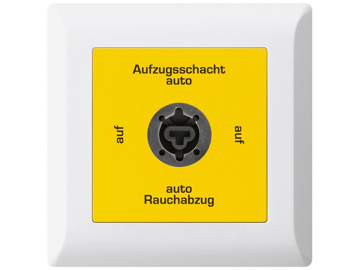 UP-Schlüsselschalter kallysto.line für Rauchabzug Text deutsch weiss