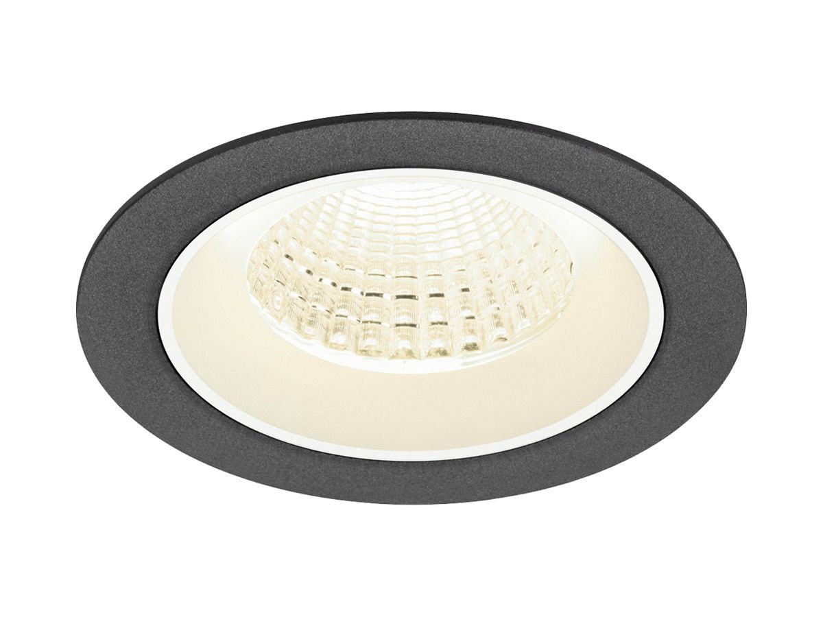 EB-LED-Deckenleuchte SLV NUMINOS M 12W 1900lm 4000K WB DALI DIM Ø105×68mm sz/ws