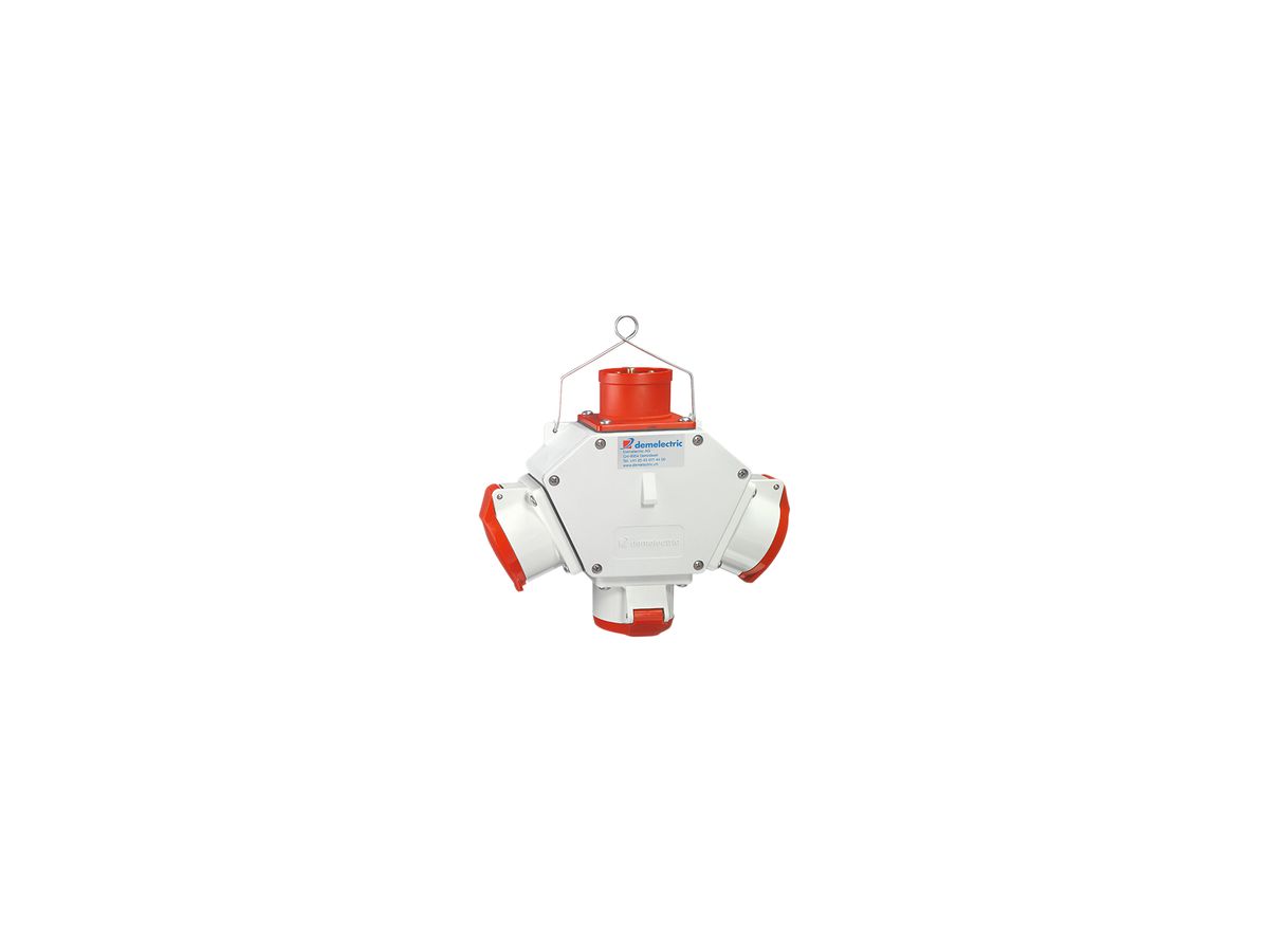 Kreuzverteiler Demelectric HG840 3×CEE 16/5 1×stecker CEE 16/5