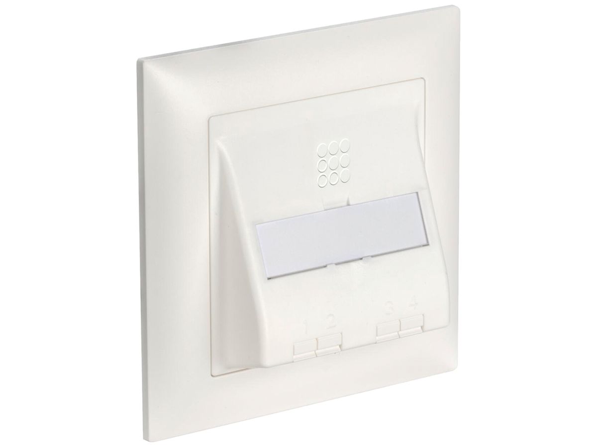 UP-FTTH-Frontset AGRO OTO unbestückt 86×86×20mm weiss