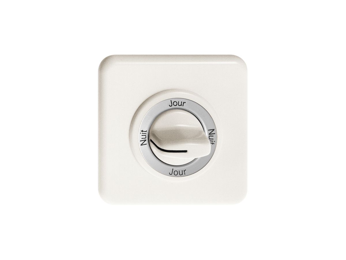 Frontset Nuit-Jour-Nuit-Jour für Drehschalter weiss FH